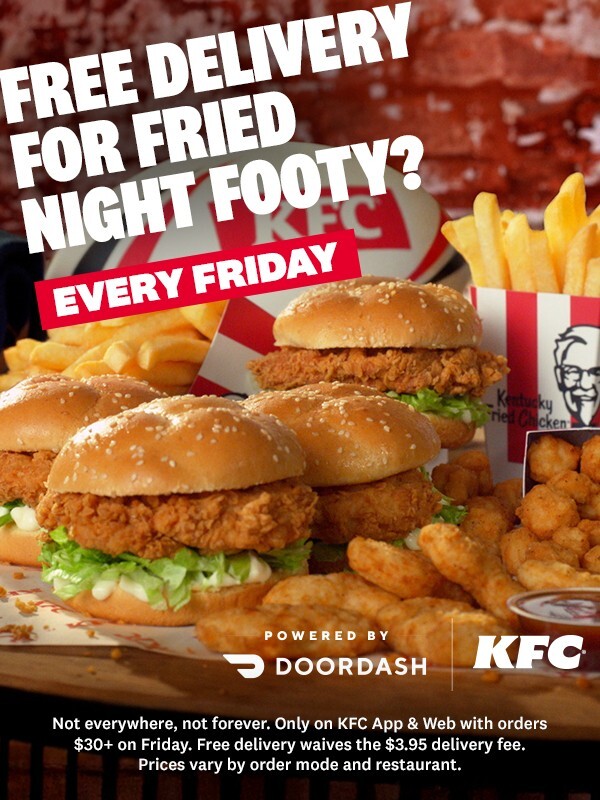 Free delivery for Fried Night Footy