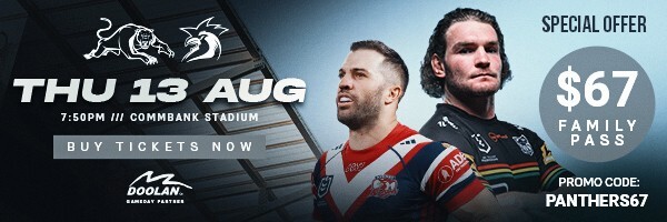 Secure your tickets: Panthers v Roosters