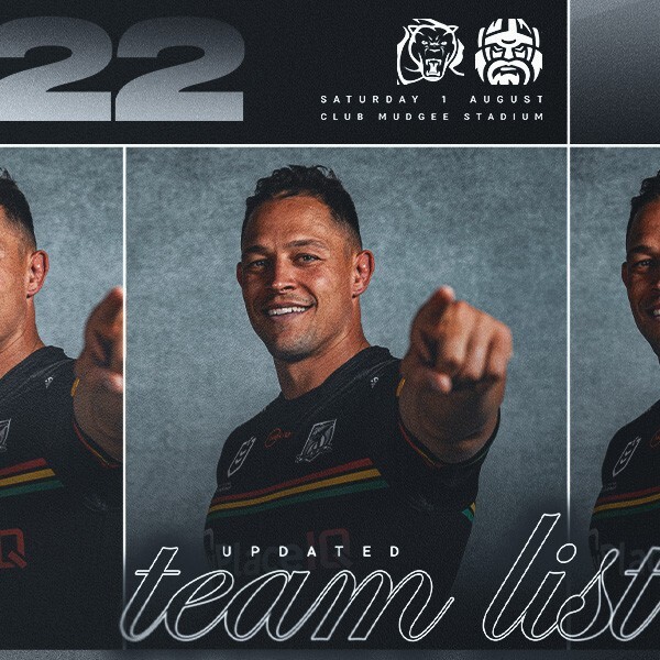 NRL Updated Team List: Round 22